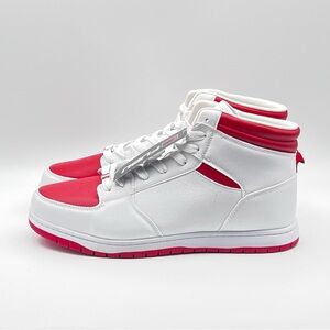Fubu Heritage White and Red High-Top Sneakers - Size 11